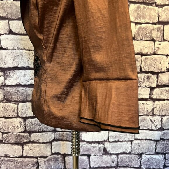 J.R. Nites Bronze & Black Jacket & Matching Tank Size 10 - Picture 5 of 11